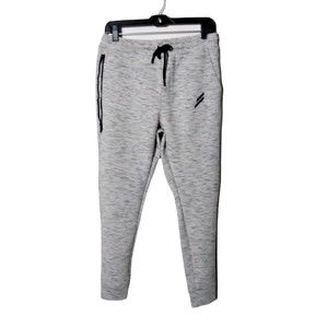 Doyoueven Essential Pants Mens Medium Light Gray Flecked Drawstring Sweatpants